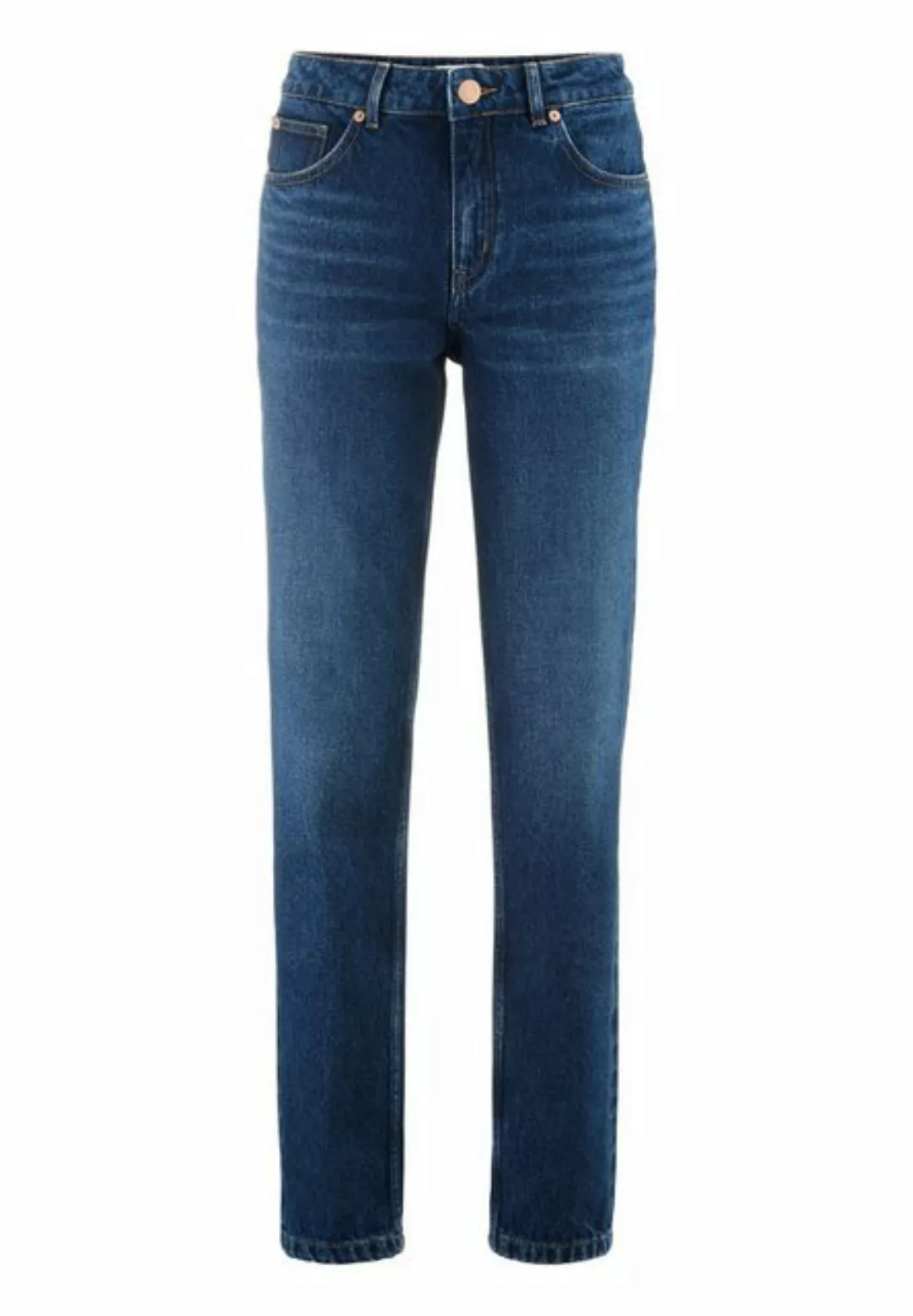 Hessnatur 5-Pocket-Jeans HANNA High Rise Mom aus reinem Bio-Denim (1-tlg) günstig online kaufen