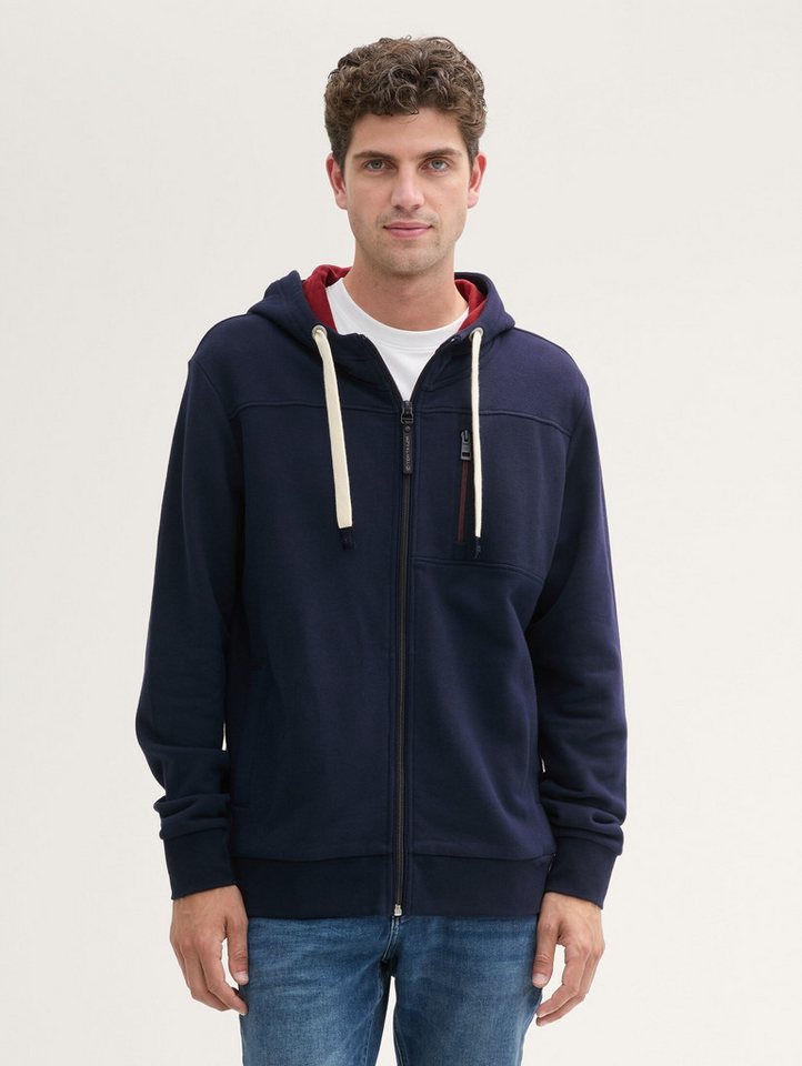 TOM TAILOR Sweatshirt Sweatjacke mit Kapuze günstig online kaufen