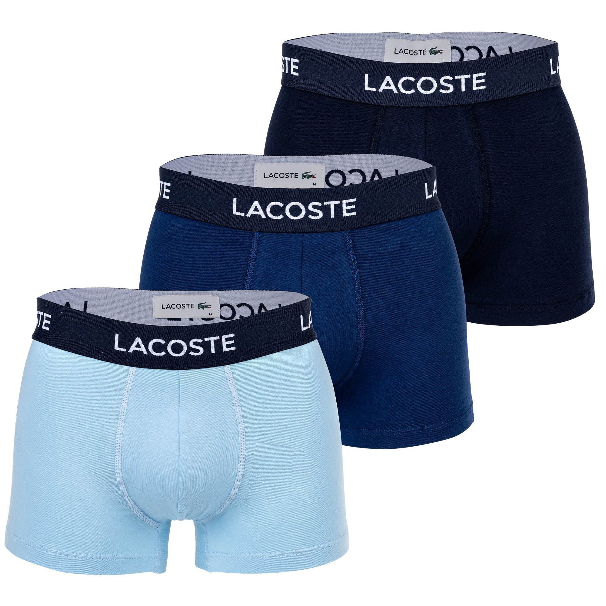 Lacoste 3-er Set Trunks Blau günstig online kaufen