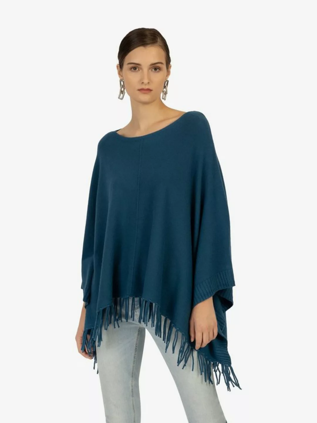 Kraimod Poncho mit Eye catching und Allover-Design günstig online kaufen