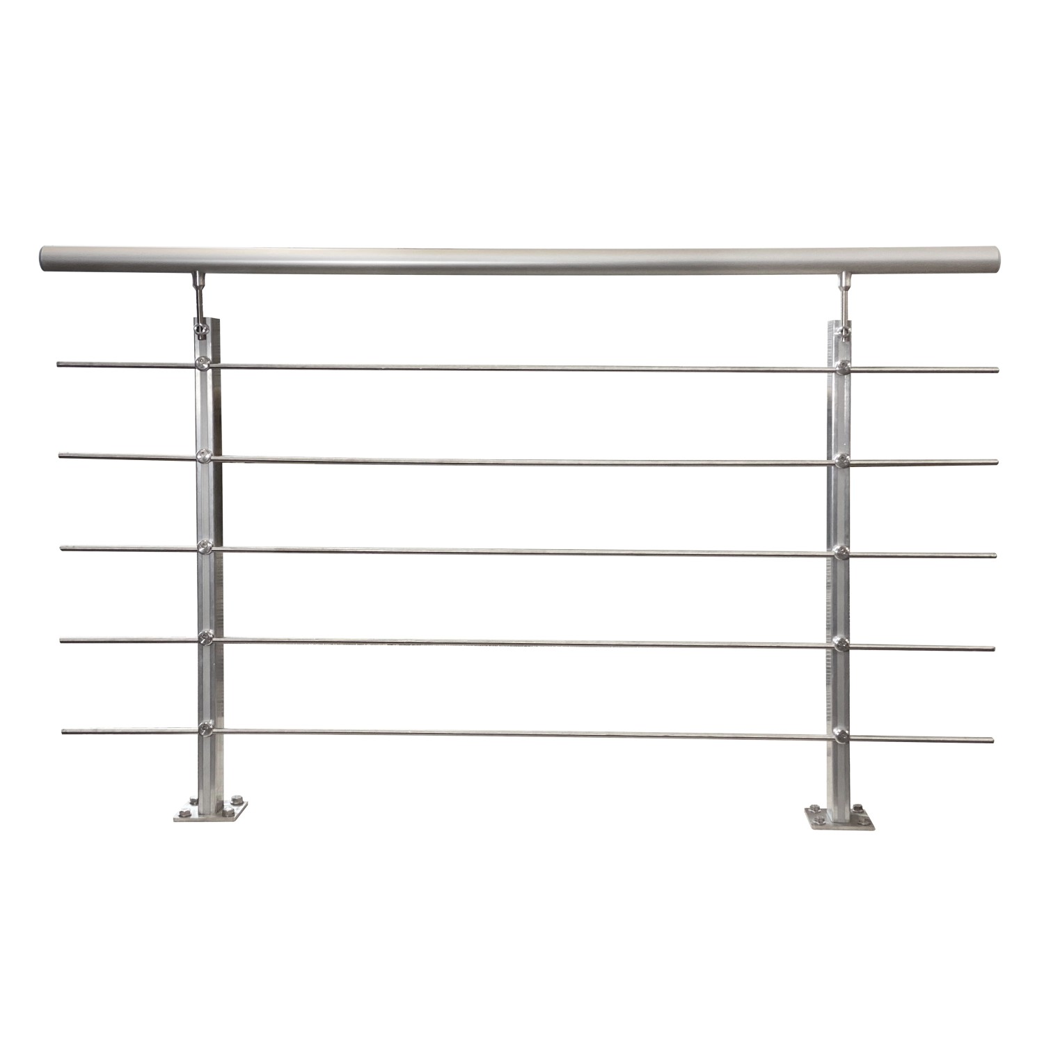 Treba Geländer-Set CB2 Bodenmontage 150 cm Aluminium Eloxiert günstig online kaufen