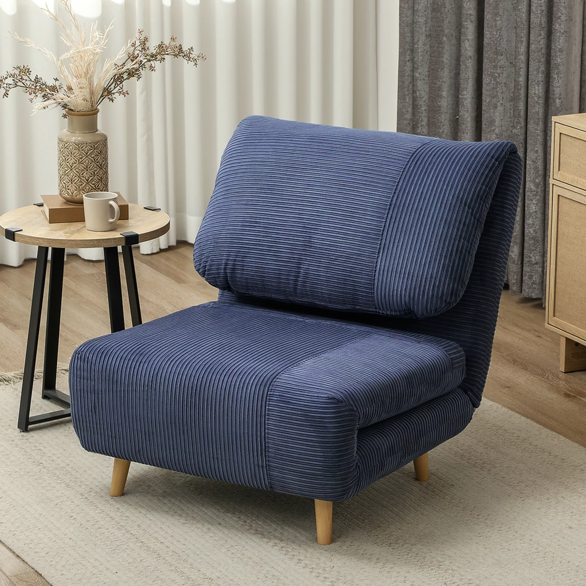 HOMCOM 2-in-1 Schlafsofa Schlafsessel Verstellbar Klappmatratze Gästebett i günstig online kaufen