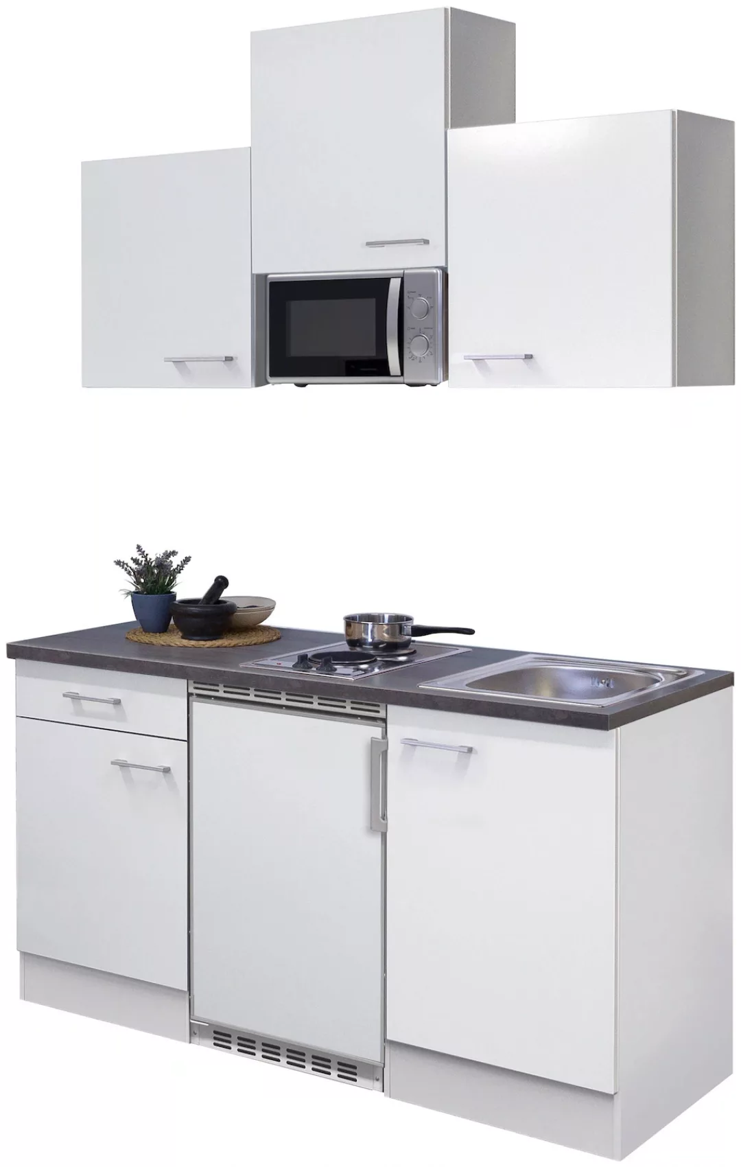 Flex-Well Küchenzeile "Lucca", mit E-Geräten, Gesamtbreite 150,5 cm günstig online kaufen
