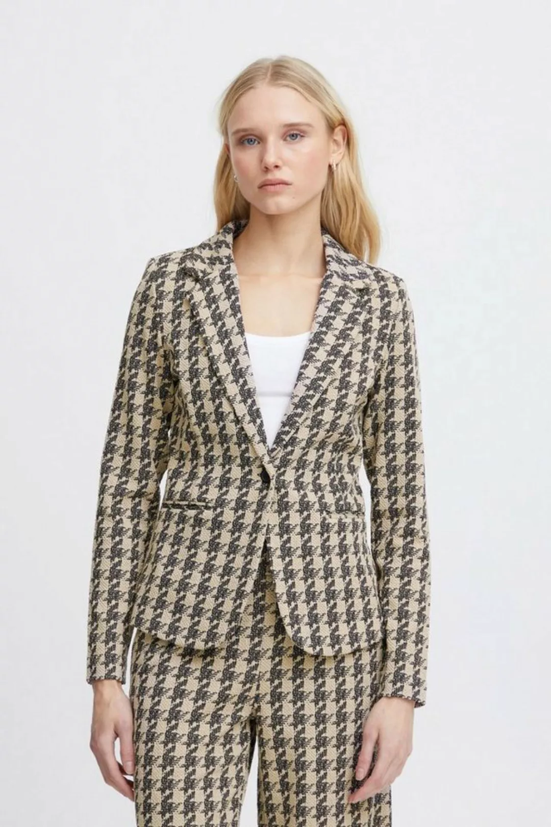 Ichi Kurzblazer IHKATE HOUNDSTOOTH BL günstig online kaufen