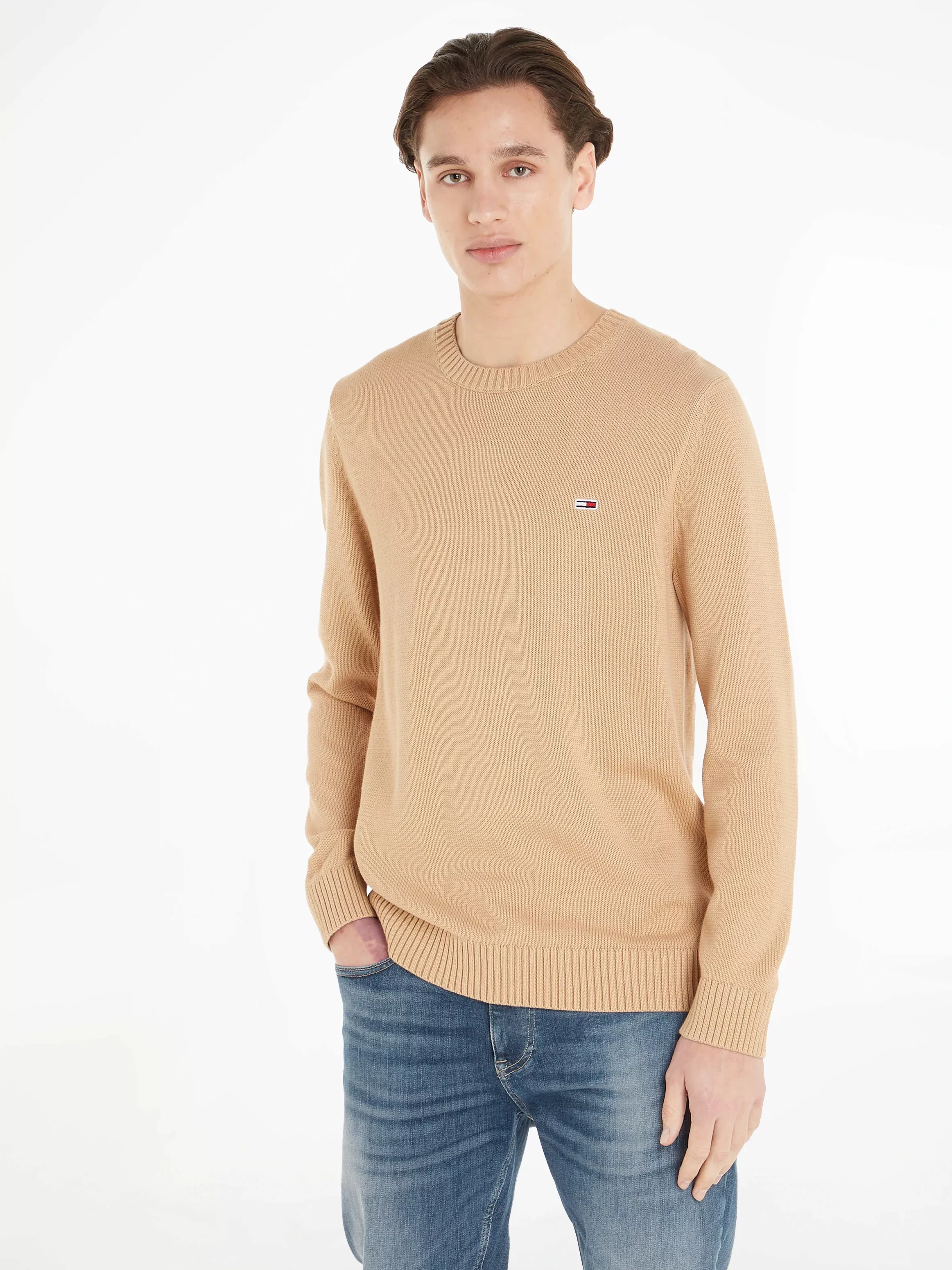 Tommy Jeans Strickpullover "TJM ESSENTIAL CREW NECK SWEATER" günstig online kaufen