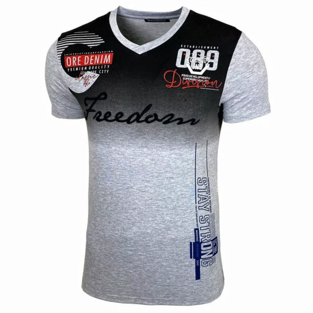 Baxboy T-Shirt T-Shirt »Freedom« mit sportiven Prints & Stickerei günstig online kaufen