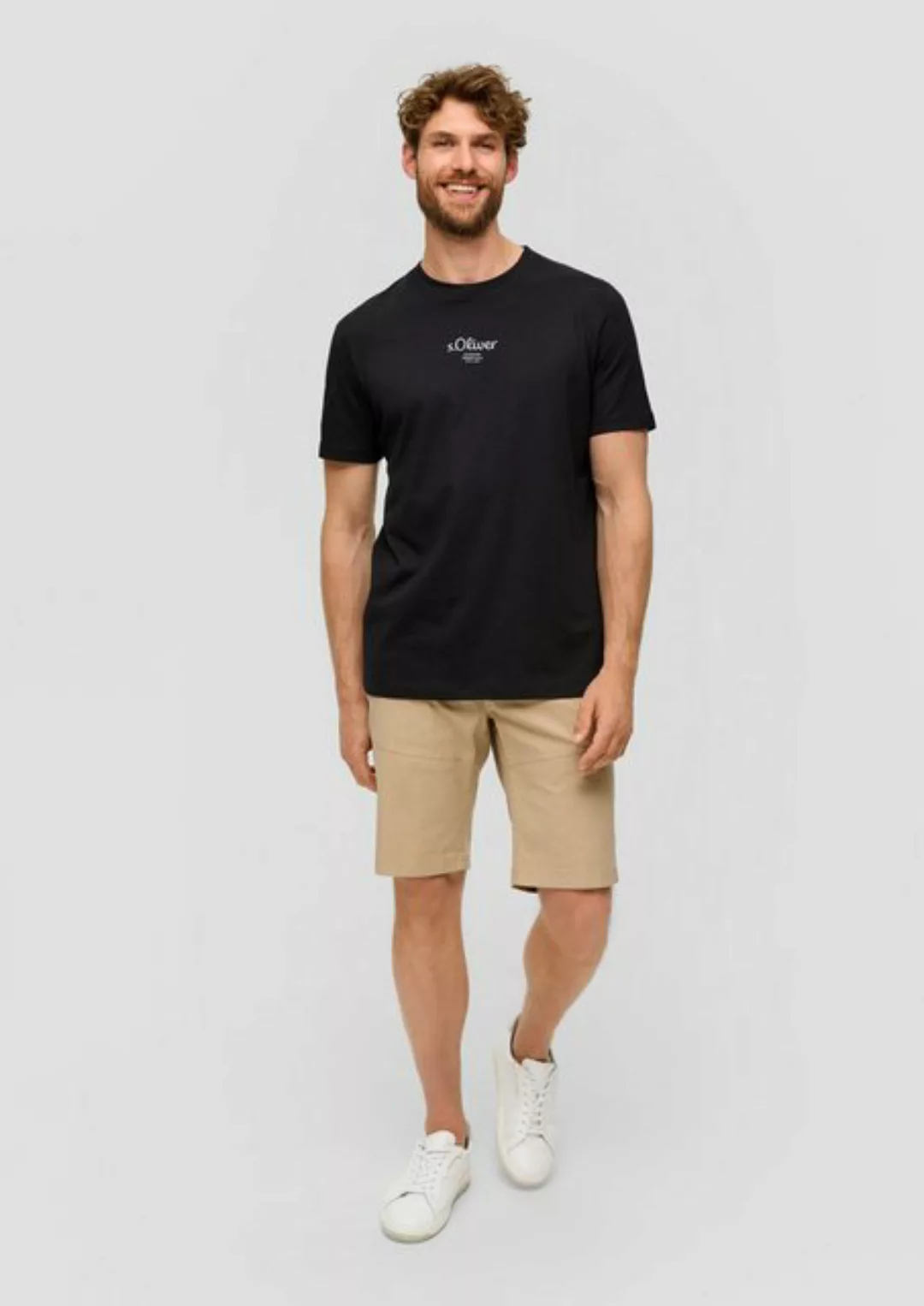 s.Oliver Bermudas Chino-Shorts aus Baumwollstretch mit Straight Leg günstig online kaufen