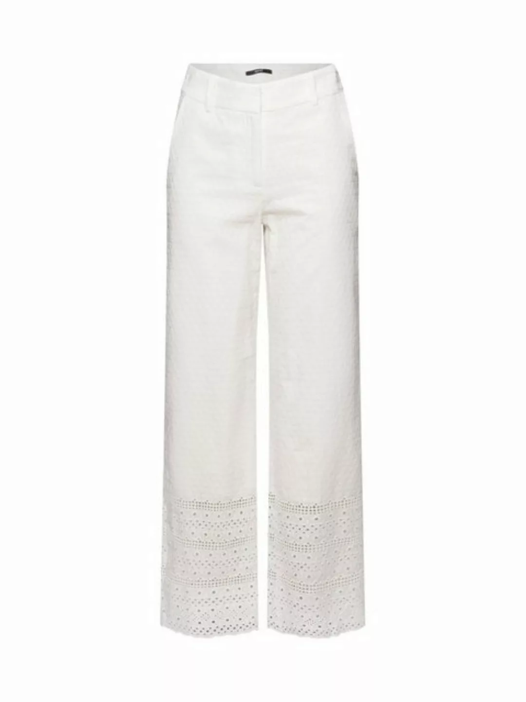 Esprit Collection Stoffhose Hose mit Stickerei, 100 % Baumwolle günstig online kaufen