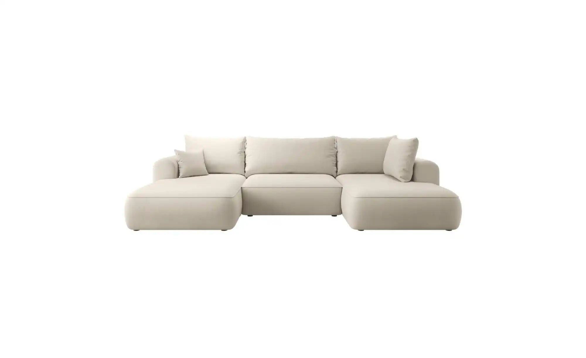 Selsey Wohnlandschaft mit Schlaffunktion Ovo ¦ beige ¦ Maße (cm): B: 375 H: günstig online kaufen