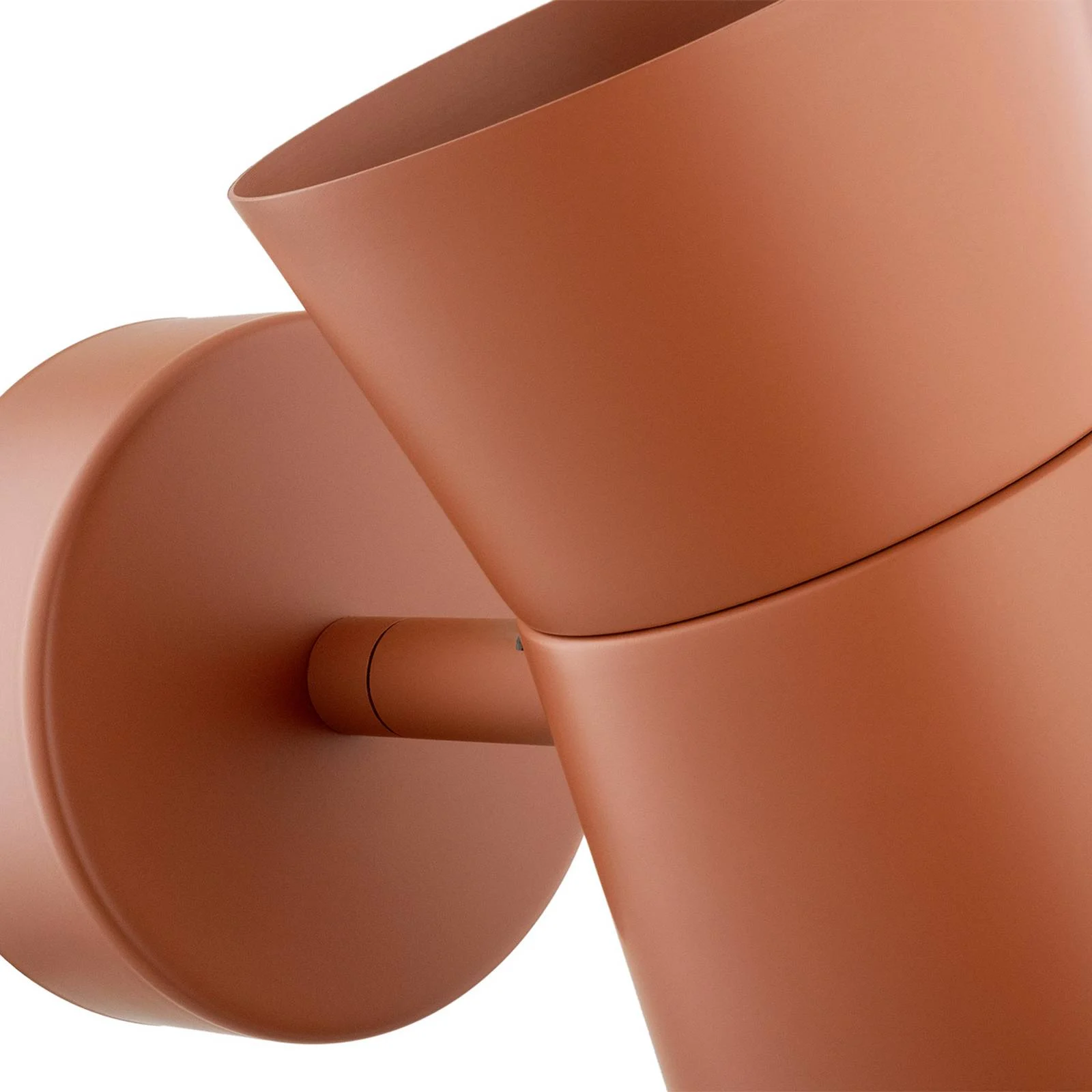 Wandleuchte Lotta, terracotta, Strahler, Stahl, verstellbar günstig online kaufen