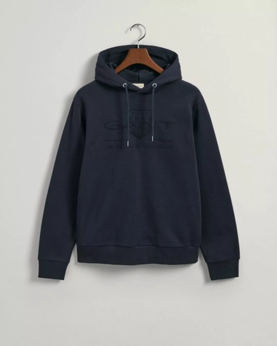 Gant Kapuzensweatshirt TONAL ARCHIVE SHIELD mit Bündchen an Ärmel und Saum günstig online kaufen