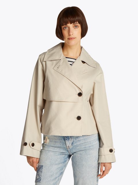 Tommy Jeans Kurzjacke TJW SHORT TRENCH JACKET mit kurzem Schnitt, mit Eingr günstig online kaufen