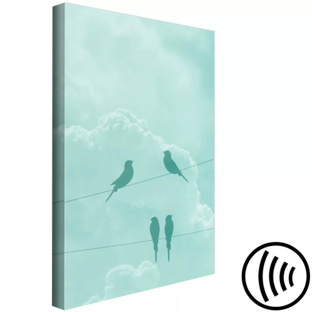 Bild auf Leinwand Celadon Sky (1 Part) Vertical XXL günstig online kaufen