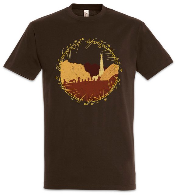 Urban Backwoods Print-Shirt Ring Fellowship Herren T-Shirt Lord Of Moria Mi günstig online kaufen