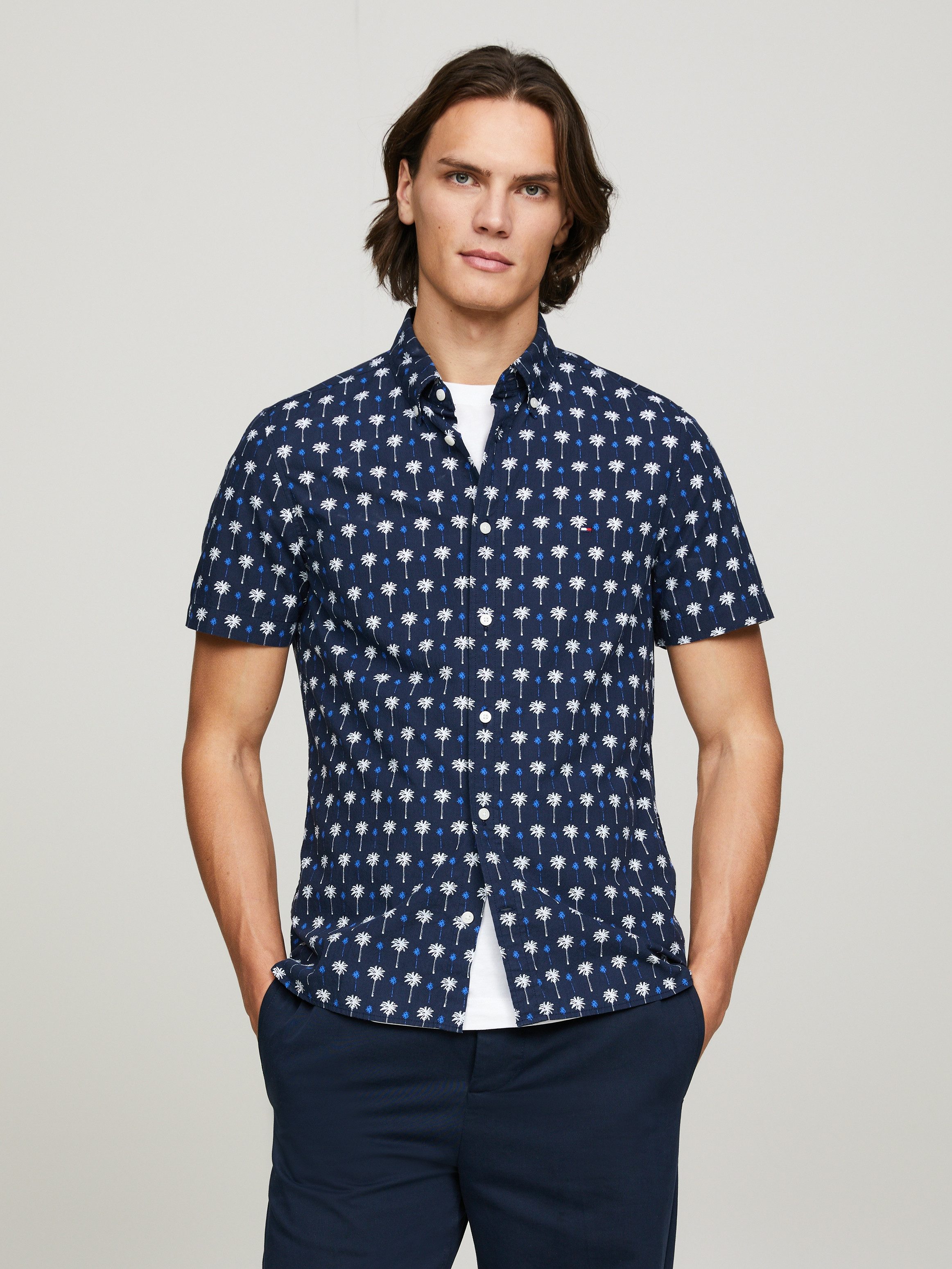 Tommy Hilfiger Kurzarmhemd MINI PALM PRINT günstig online kaufen