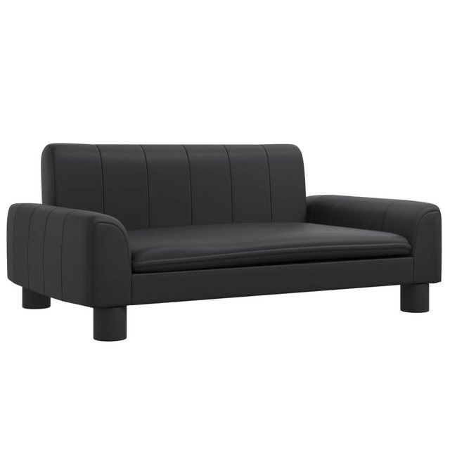 vidaXL Kindersofa Kindersofa Schwarz 70x45x30 cm Kunstleder Kindercouch Kin günstig online kaufen