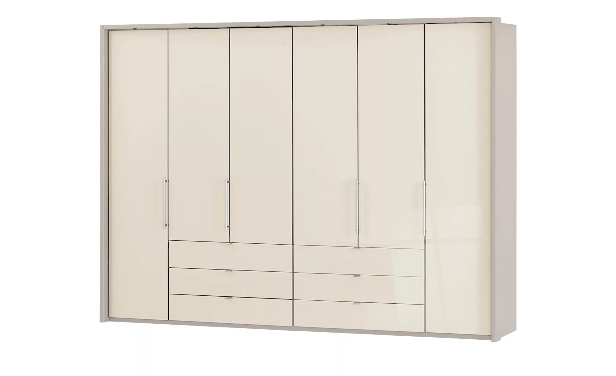 Falttüren-Panoramaschrank, 6-türig  Beda ¦ beige ¦ Maße (cm): B: 306,4 H: 2 günstig online kaufen