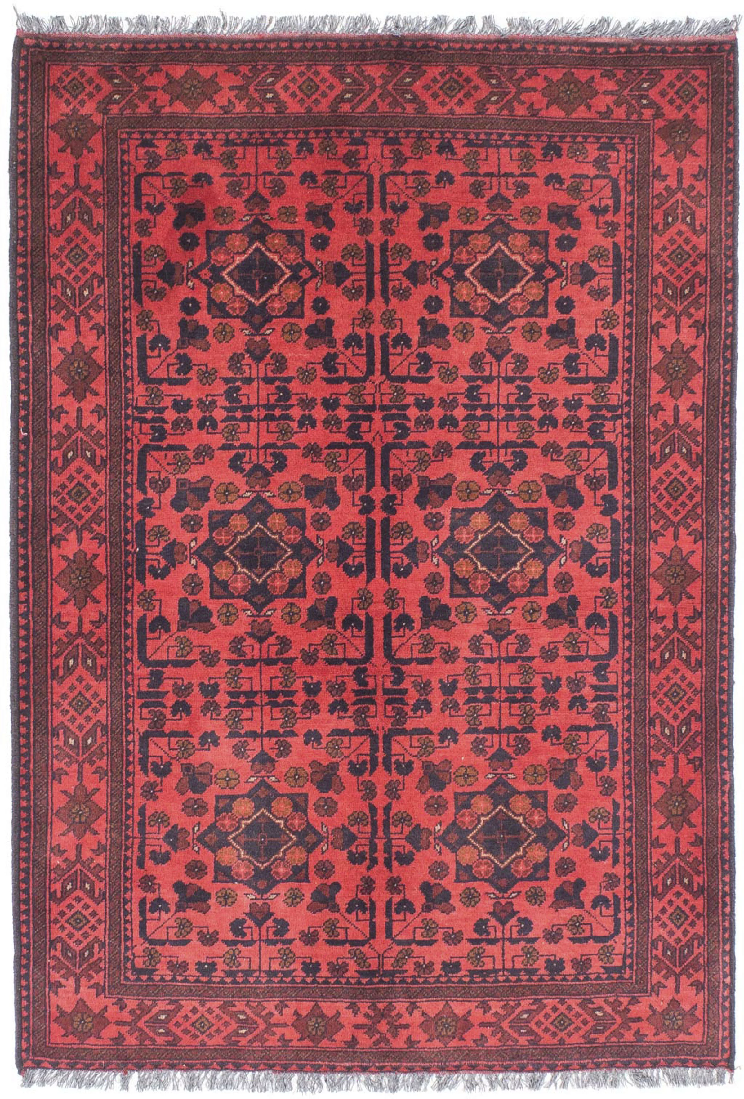 morgenland Orientteppich »Afghan - Kunduz - 149 x 103 cm - dunkelrot«, rech günstig online kaufen