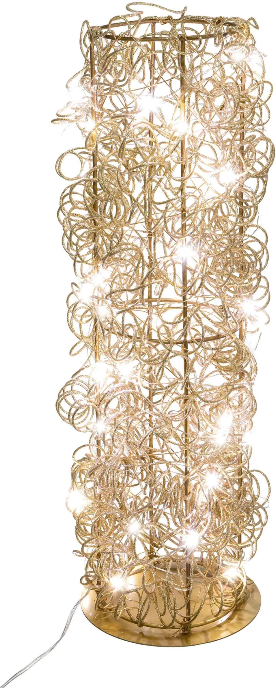 Creativ light LED Dekolicht "Metalldraht-Tower", 30 flammig-flammig günstig online kaufen