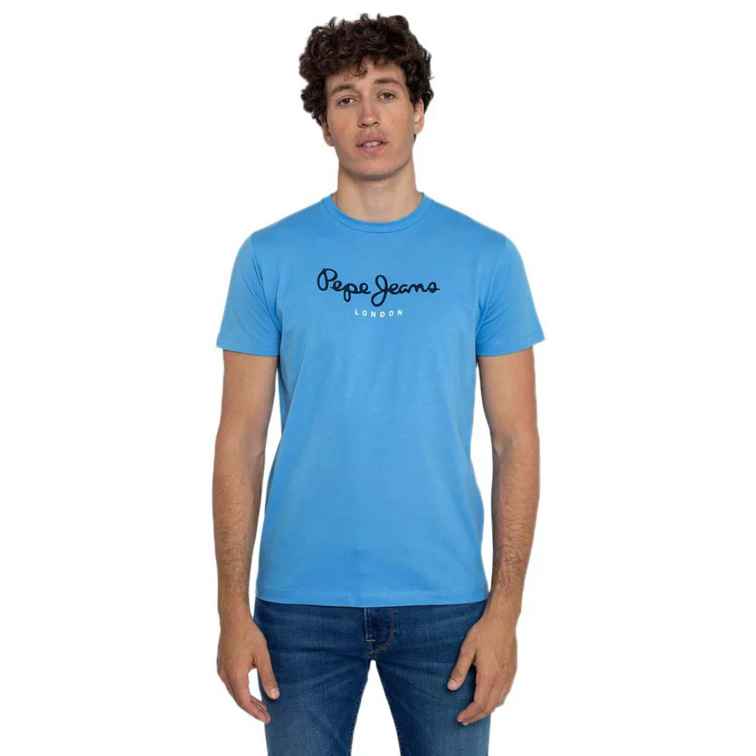 Pepe Jeans Eggo Kurzärmeliges T-shirt XL Bright Blue günstig online kaufen