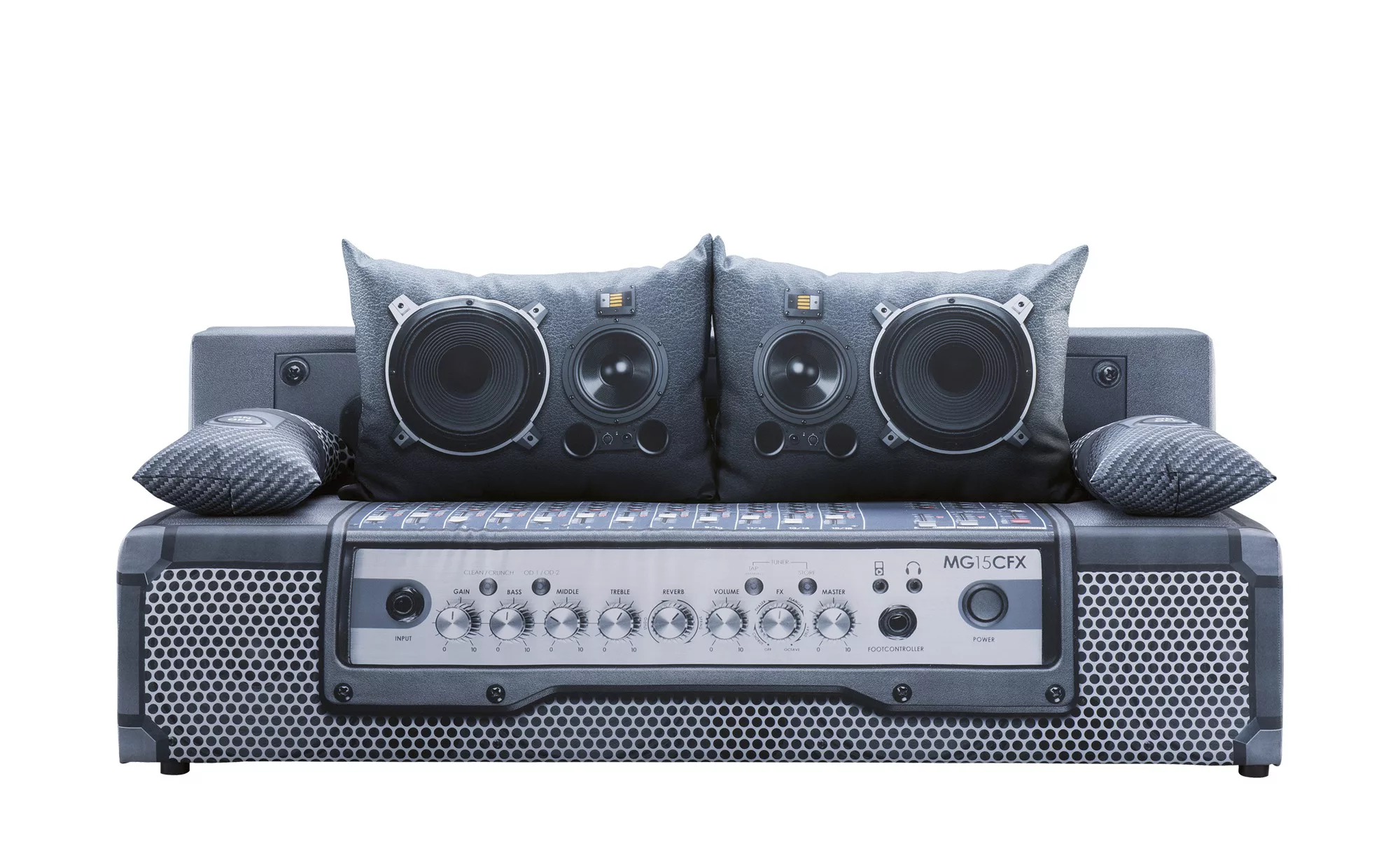 Schlafsofa  Play-Full Audio - grau - 91 cm - 88 cm - Sconto günstig online kaufen