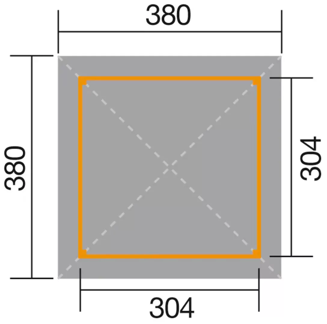 weka Pavillon "Gartenoase", (Set), BxT: 380x380 cm, inkl. Brüstung günstig online kaufen