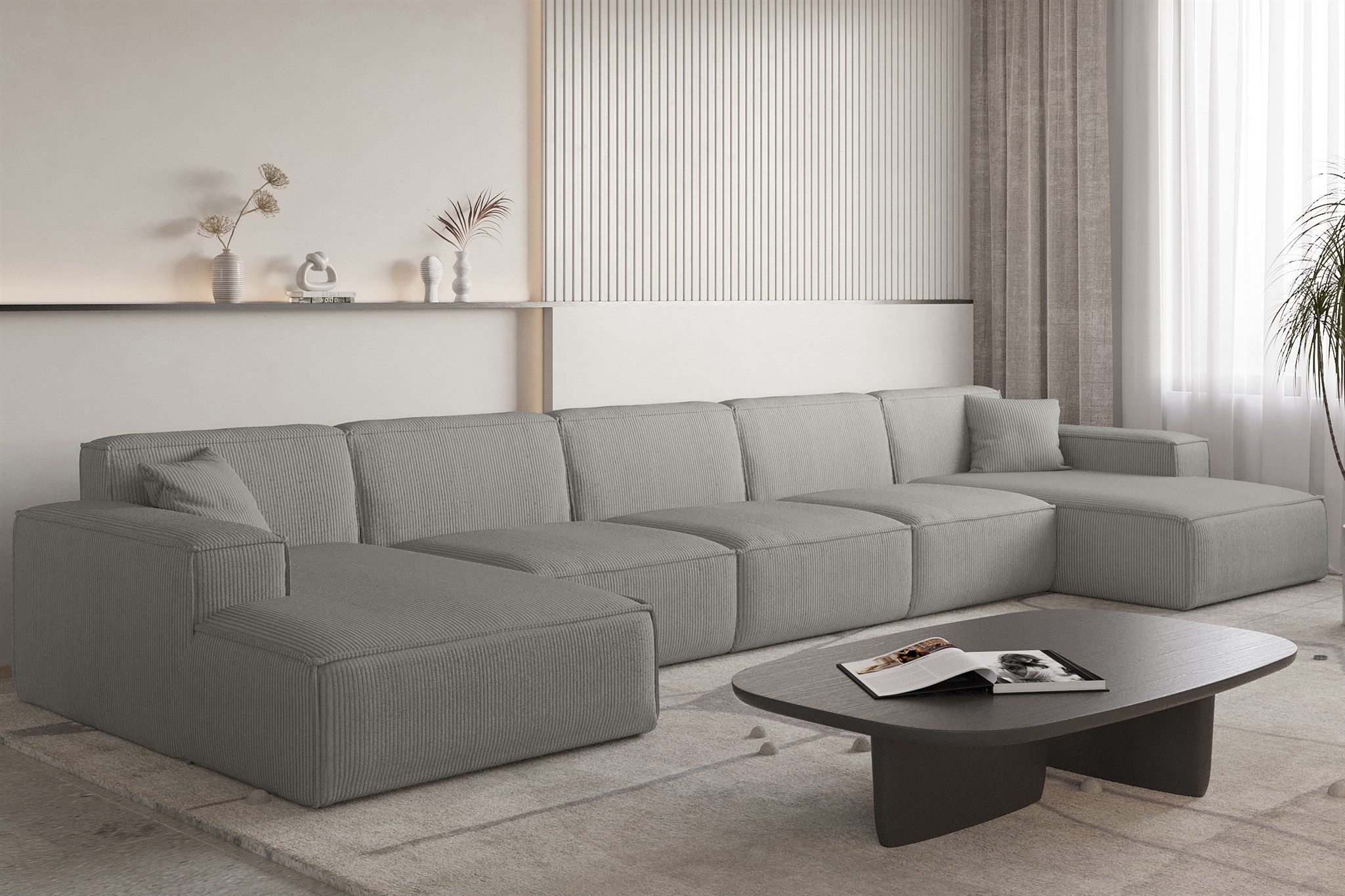 Fun Möbel Wohnlandschaft Sofa U-Form CELES günstig online kaufen