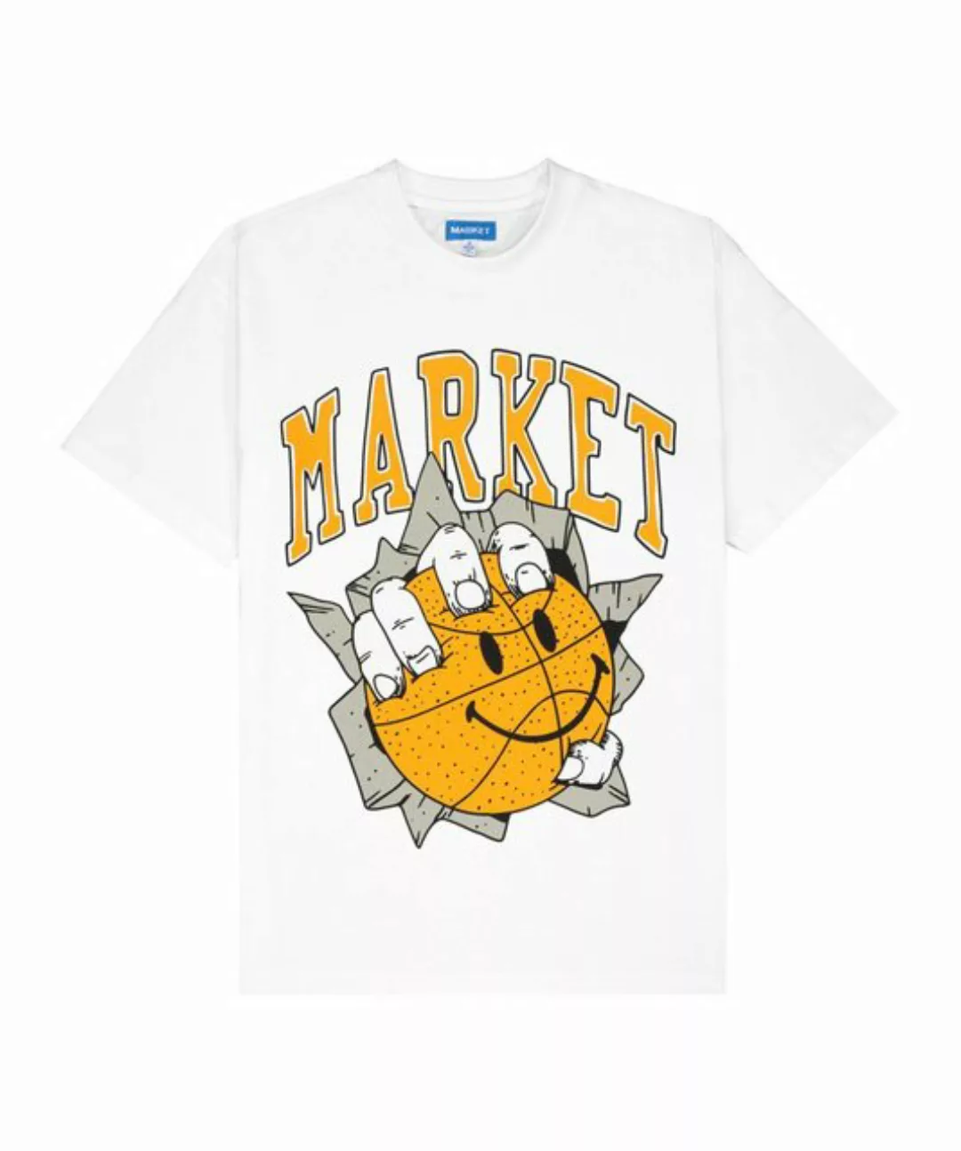 Market T-Shirt Market Smiley Breakthrough F1201 T-Shirt Weiß Baumwolle günstig online kaufen