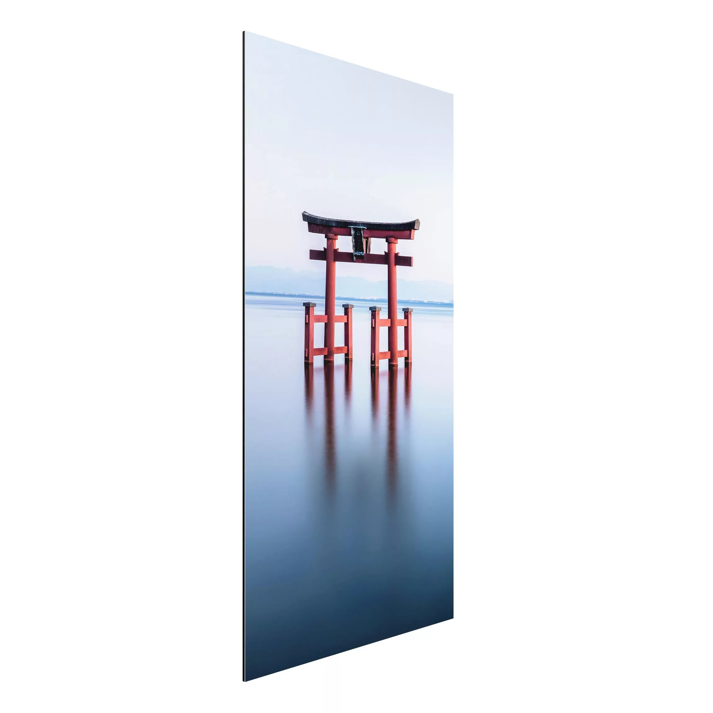 Alu-Dibond Bild Torii im Wasser günstig online kaufen