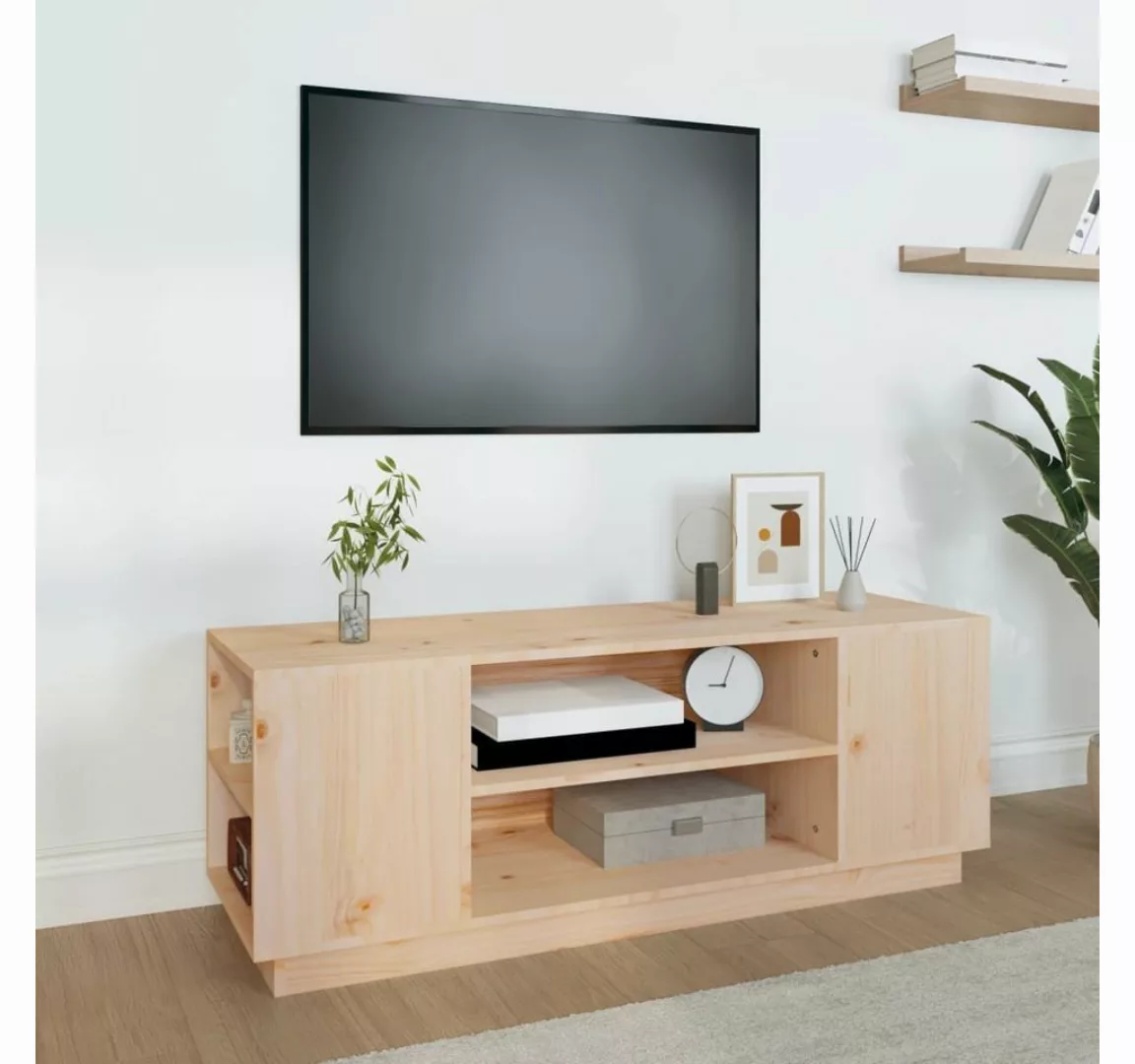 vidaXL TV-Schrank TV-Schrank 110x35x40,5 cm Massivholz Kiefer Lowboard Fern günstig online kaufen