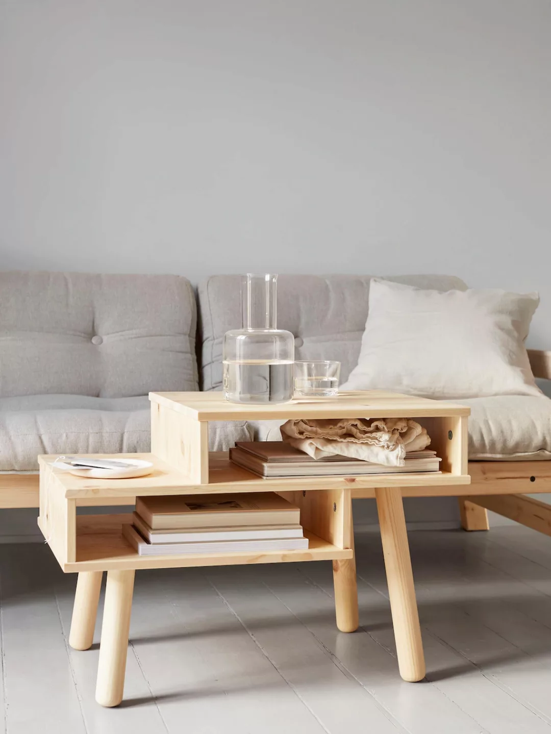 Karup Design Couchtisch "Hako", Vierbeiniger Couchtisch mit zwei Stauräumen günstig online kaufen