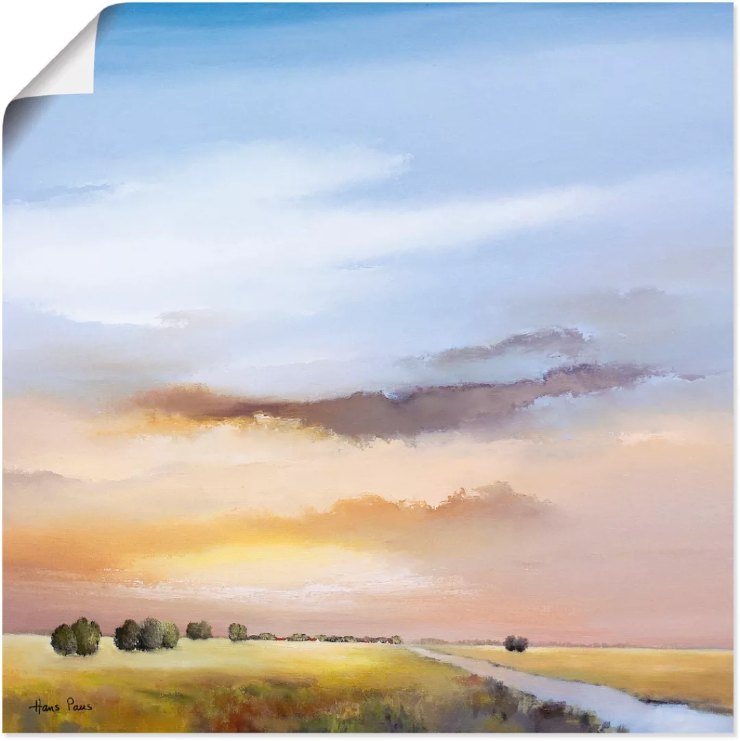 Artland Wandbild "Landschaft III", Himmel, (1 St.), als Leinwandbild, Poste günstig online kaufen