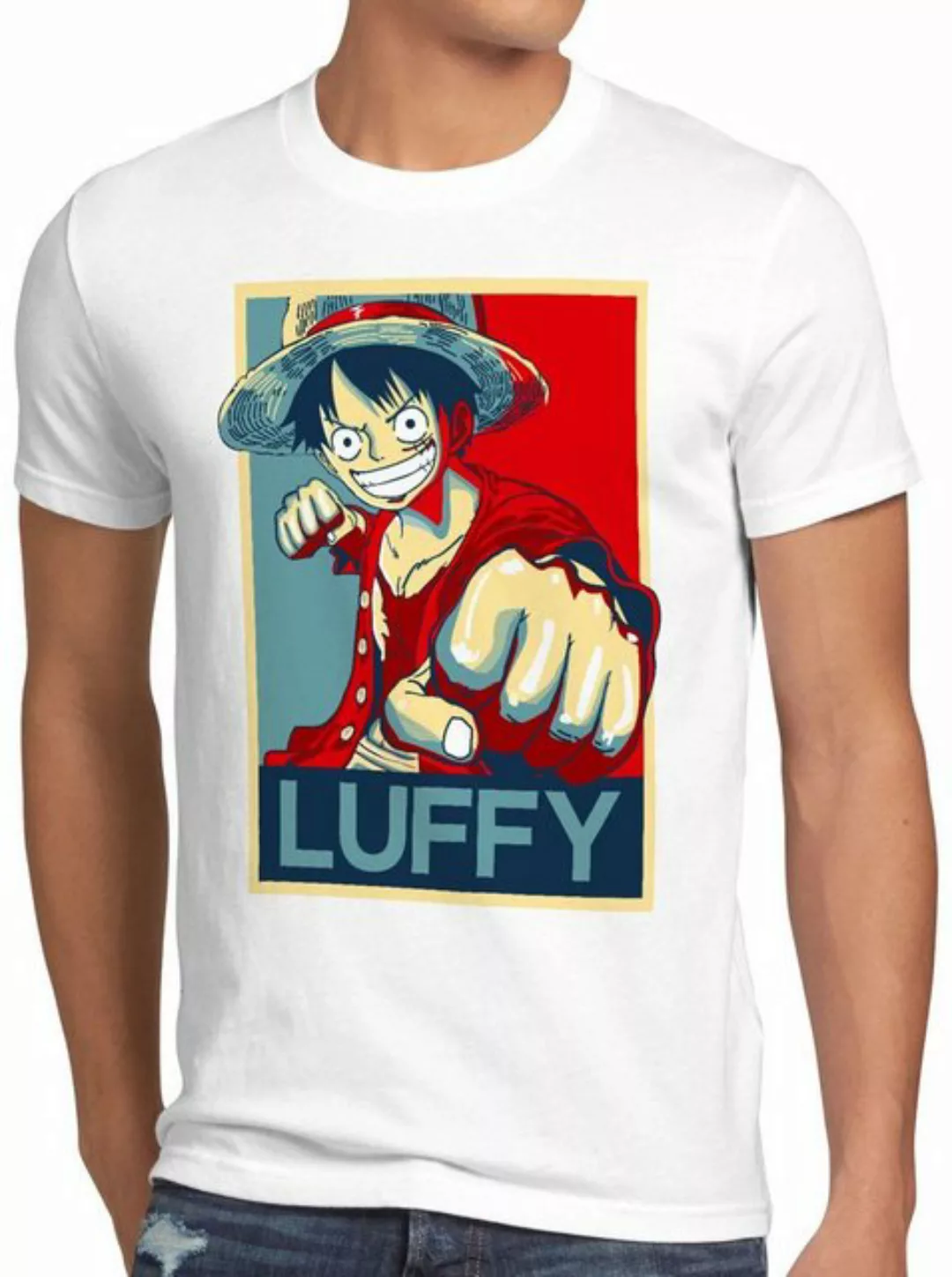 style3 T-Shirt Luffy One Strohhut one piece japan anime luffy manga monkey günstig online kaufen