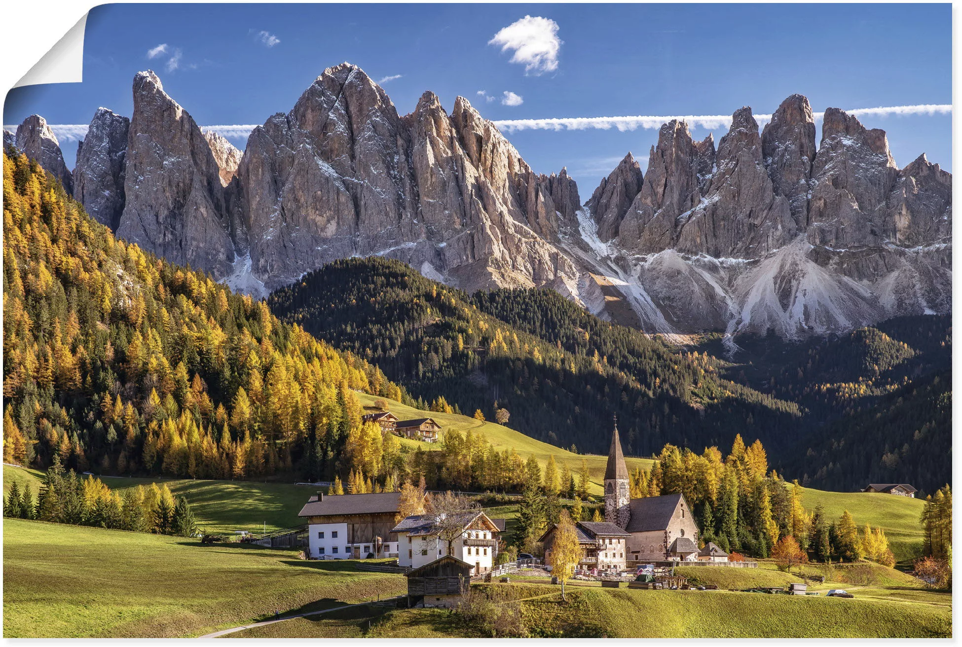 Artland Wandbild »Herbst in Südtirol«, Berge & Alpenbilder, (1 St.), als Le günstig online kaufen