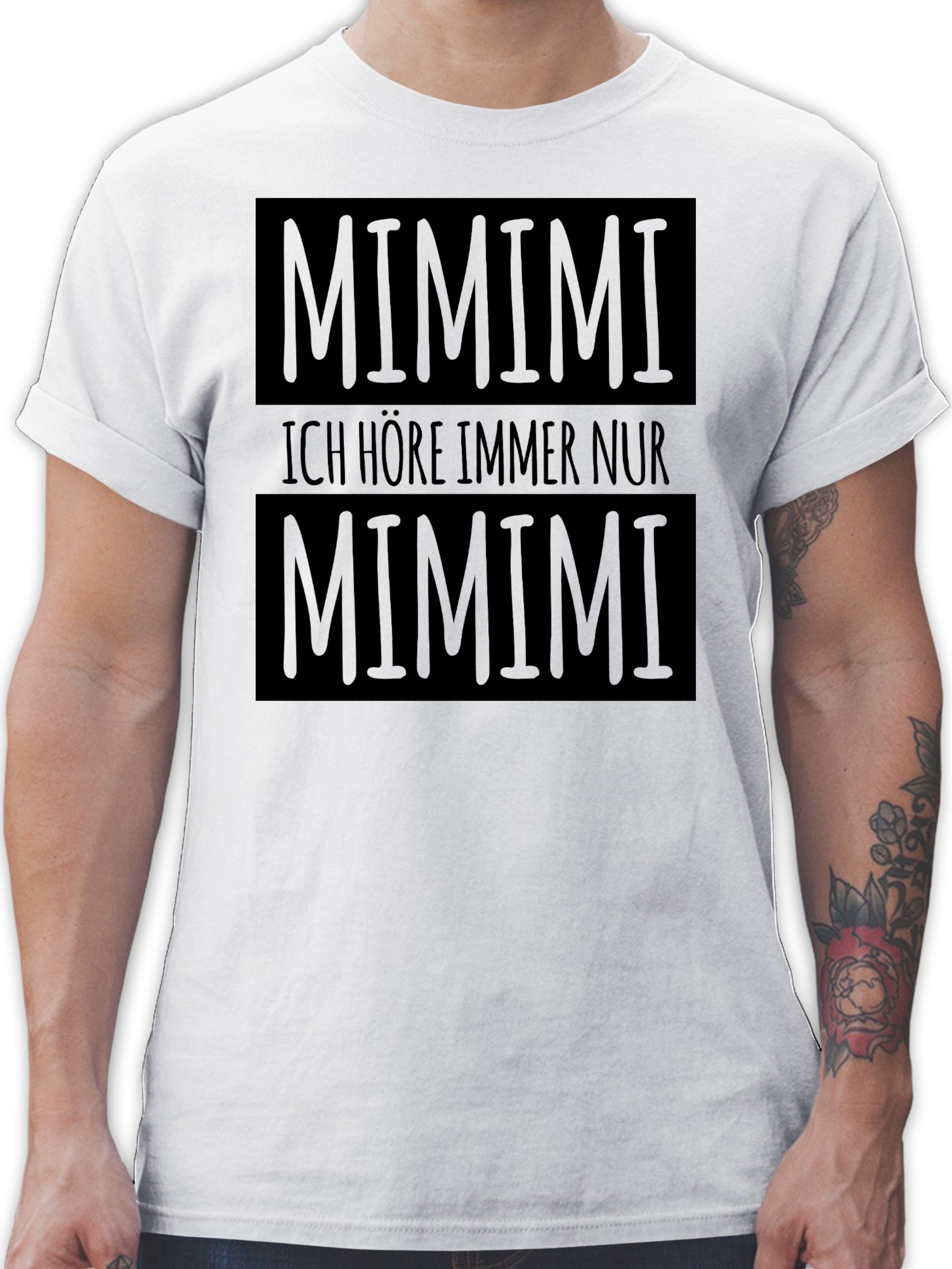 Shirtracer T-Shirt Ich höre immer nur günstig online kaufen