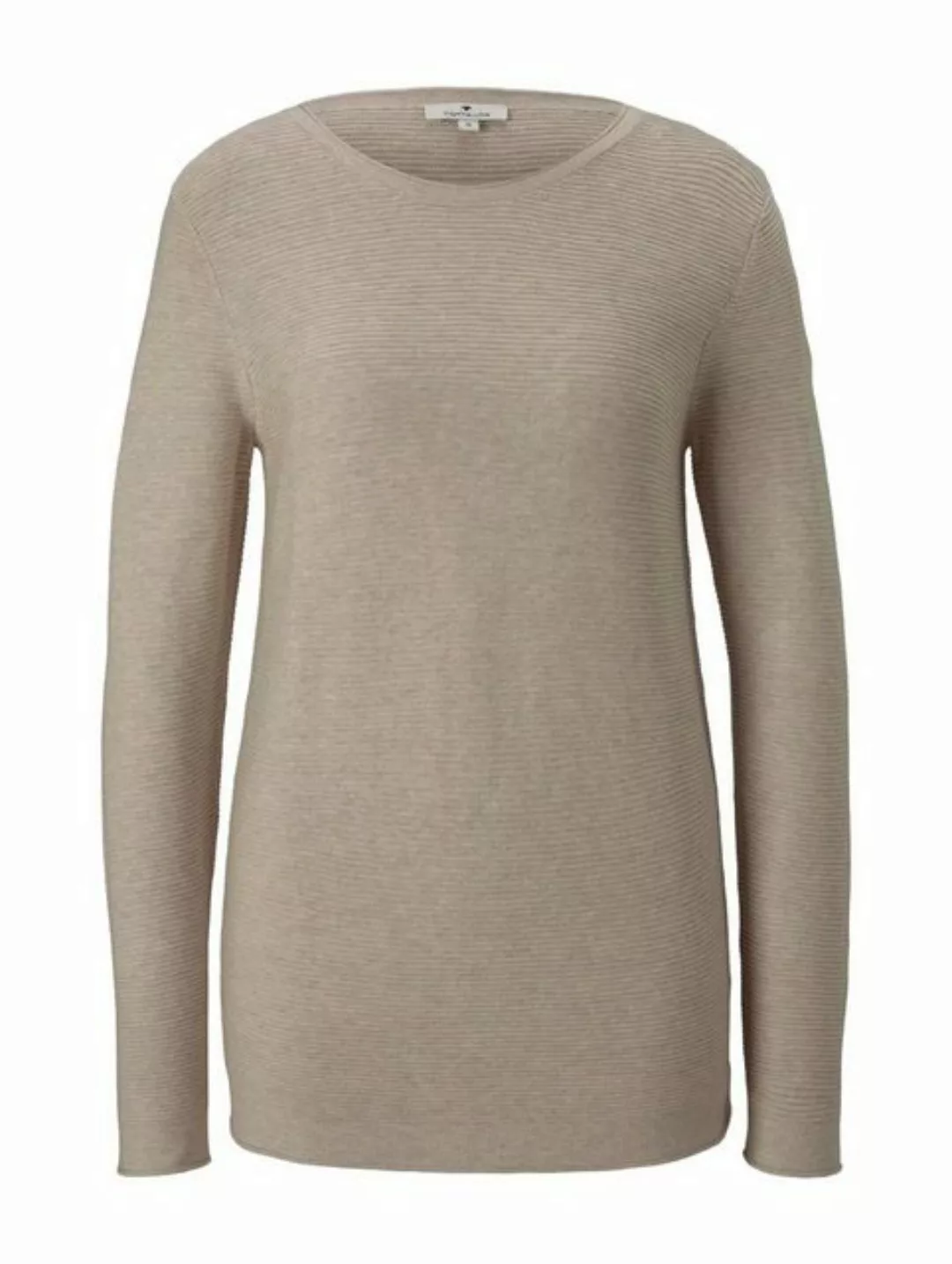 TOM TAILOR Sweatshirt sweater new ottoman, dusty alabaster melange günstig online kaufen