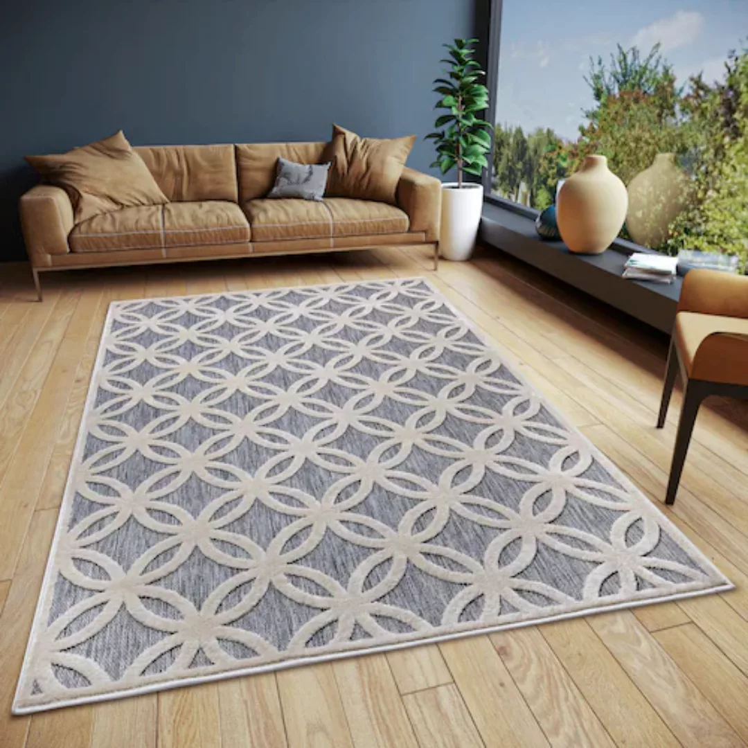 HANSE Home Teppich »Circle«, rechteckig, Flachgewebe, Modern, Geometrisches günstig online kaufen