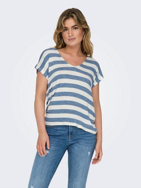 ONLY V-Shirt ONLLIRA LIFE S/S V-NECK TOP JRS NOOS günstig online kaufen