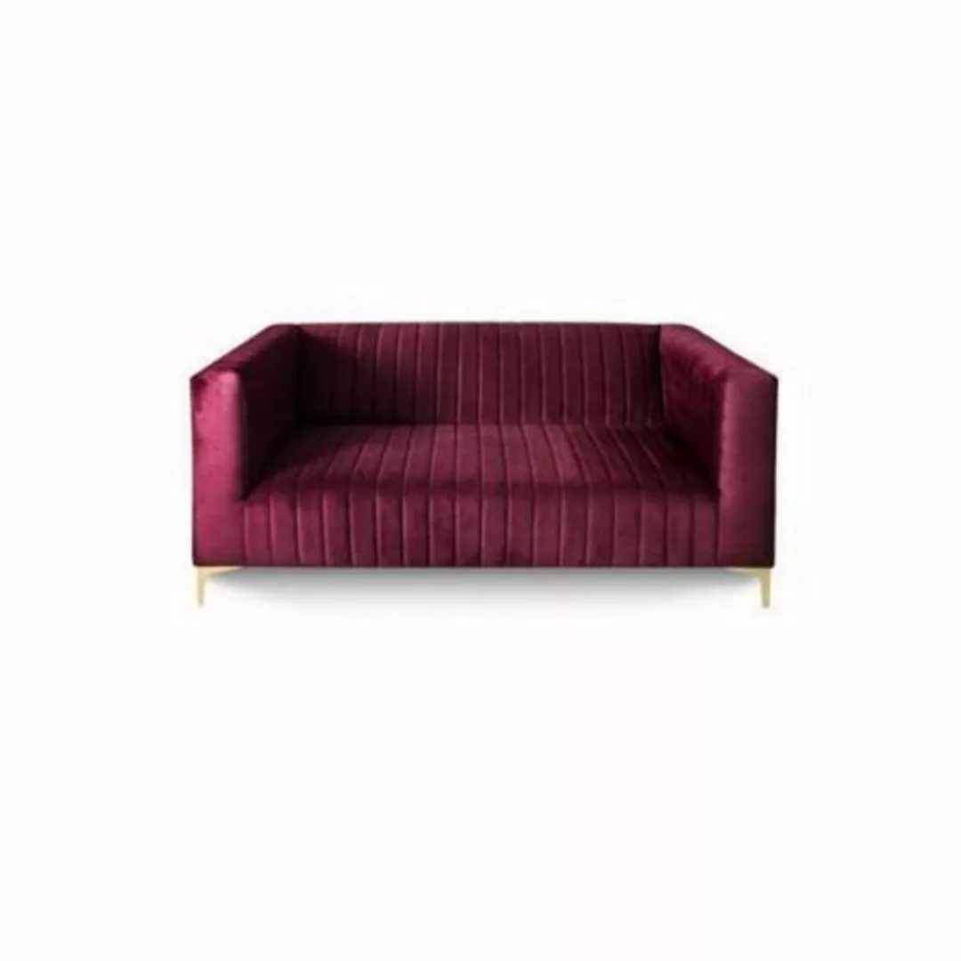 JVmoebel 2-Sitzer, Lila Sofa 2 Sitzer Elegantes Wohnzimmer Modern Holz Möbe günstig online kaufen