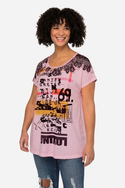 Angel of Style T-Shirt T-Shirt oversized Schrift-Motiv Rundhalsausschnitt günstig online kaufen