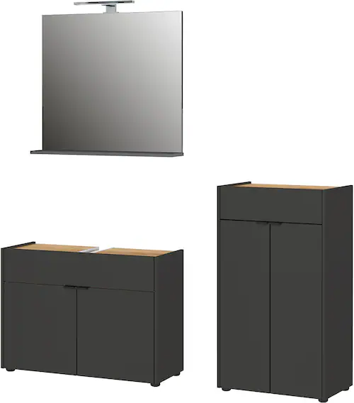 GERMANIA Badmöbel-Set "Ameca", (3 St.), Badezimmer-Set bestehend aus Waschb günstig online kaufen