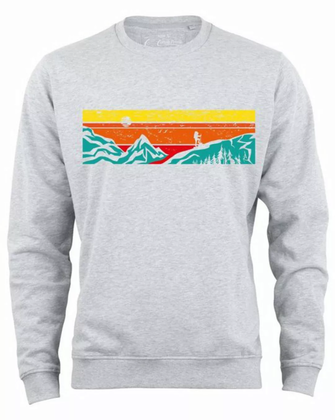 Cotton Prime® Sweatshirt Let's Hiking mit weichem Innenfleece günstig online kaufen