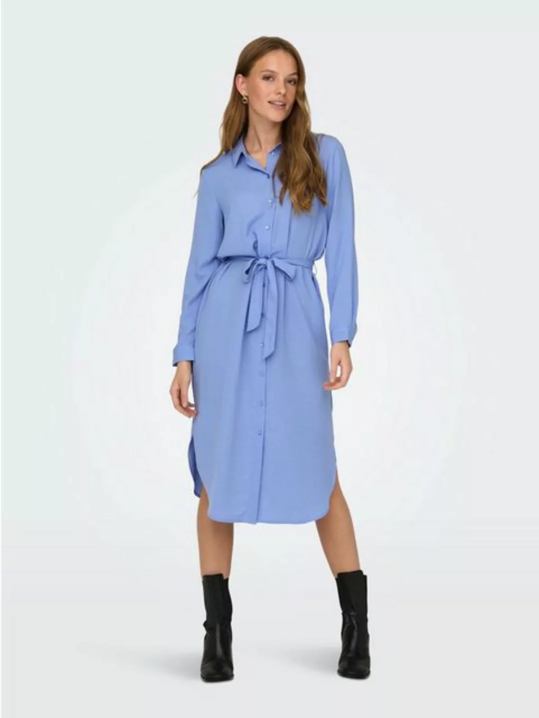 JACQUELINE de YONG Shirtkleid Blusenkleid zum Binden Langarm Dress JDYDIVYA günstig online kaufen