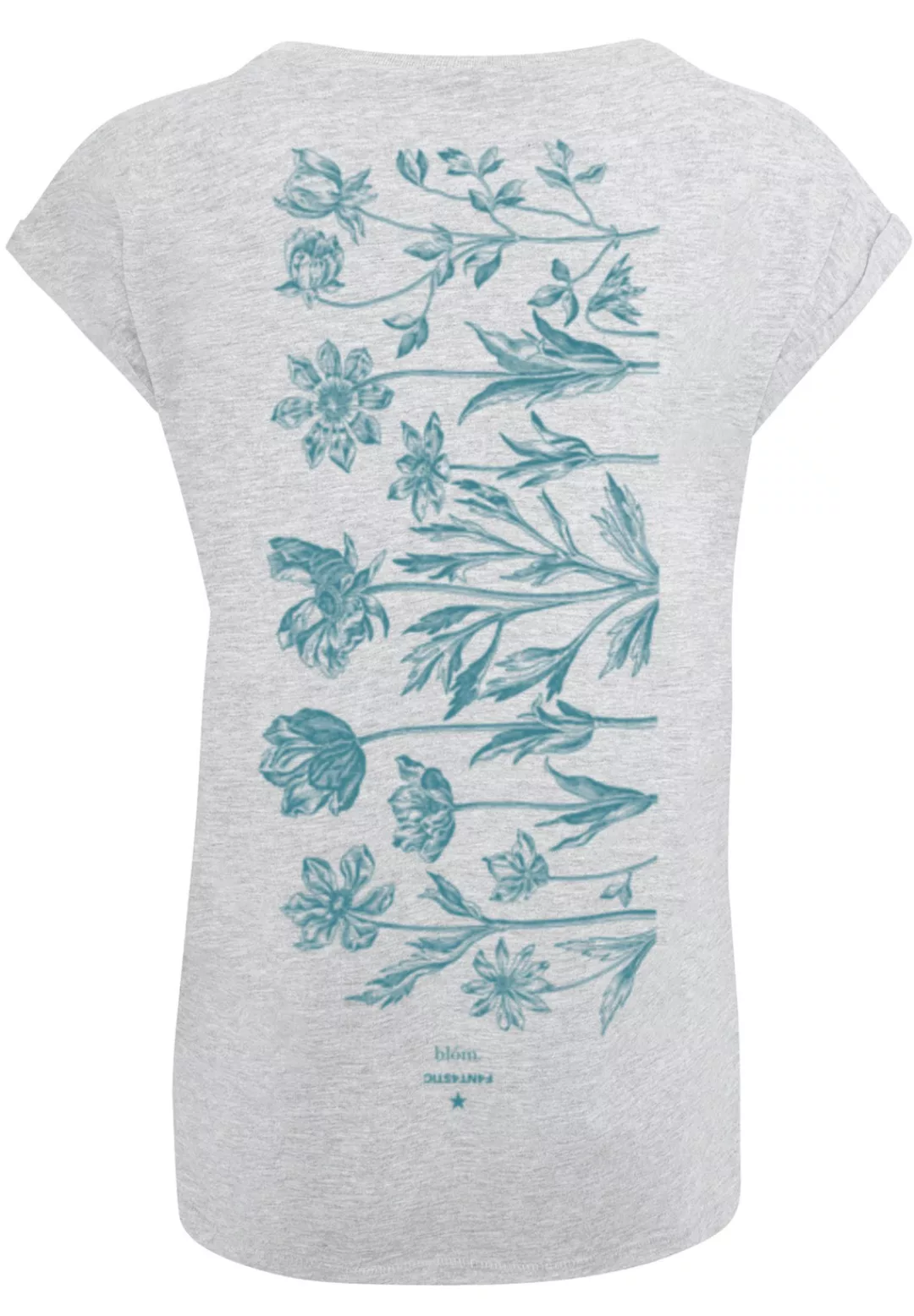 F4NT4STIC T-Shirt "Blumenmuster Blau", Print günstig online kaufen