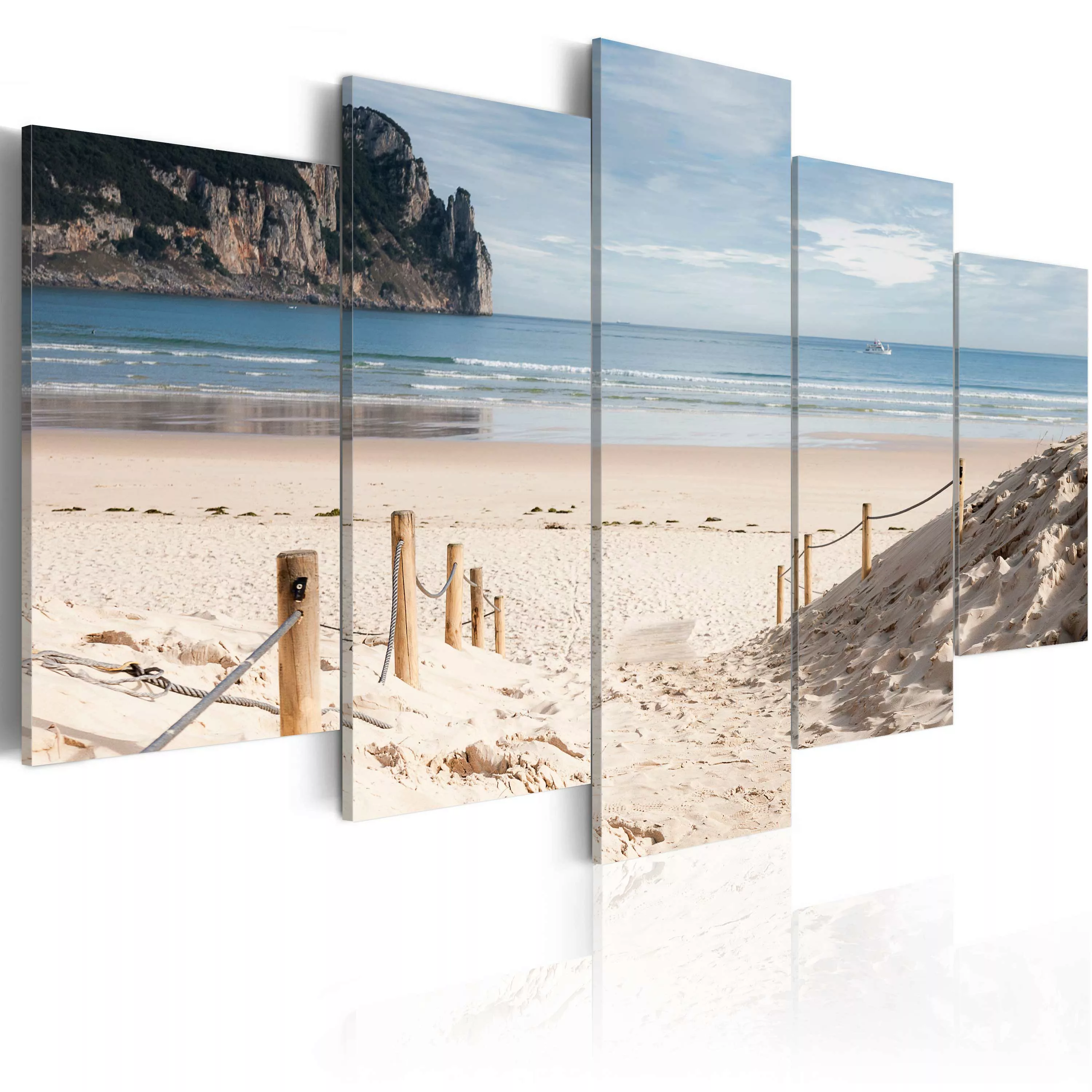 Wandbild - Walk by the sea günstig online kaufen