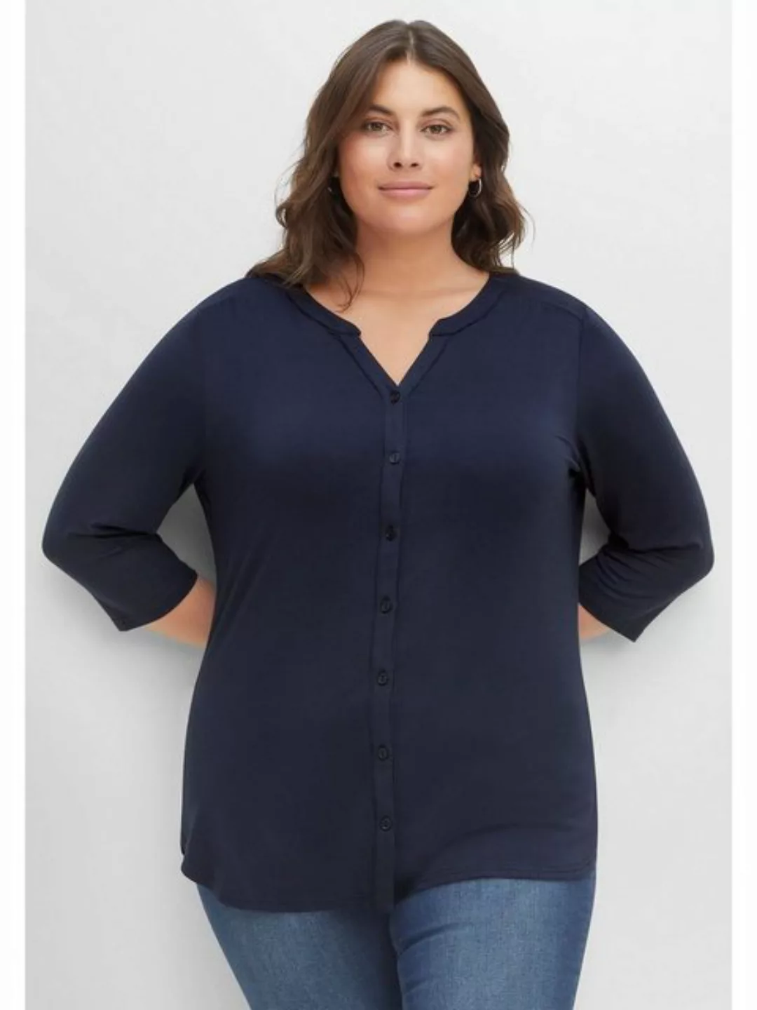 Sheego Blusenshirt "Große Größen", aus fließend-elastischer Viskosequalität günstig online kaufen