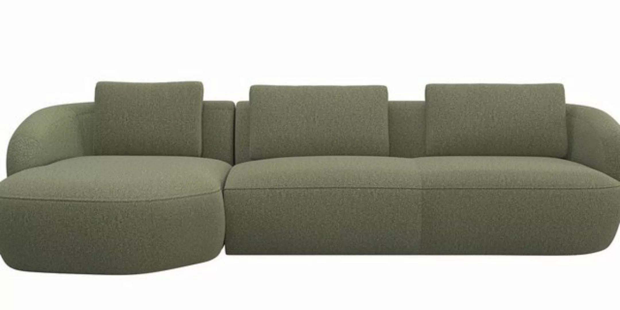 FLEXLUX Wohnlandschaft Torino, rund, L-Form, Sofa-Ecke mit Recamiere, Longc günstig online kaufen