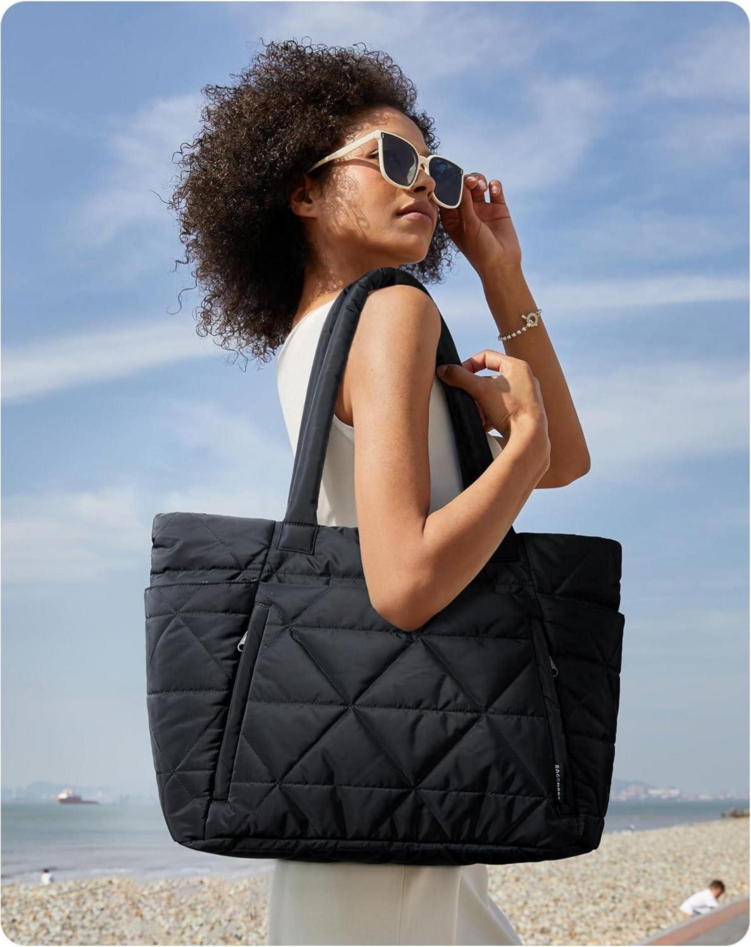 LuxusKollektion Tragetasche Tragetasche Damen bauschig Reißverschluss günstig online kaufen