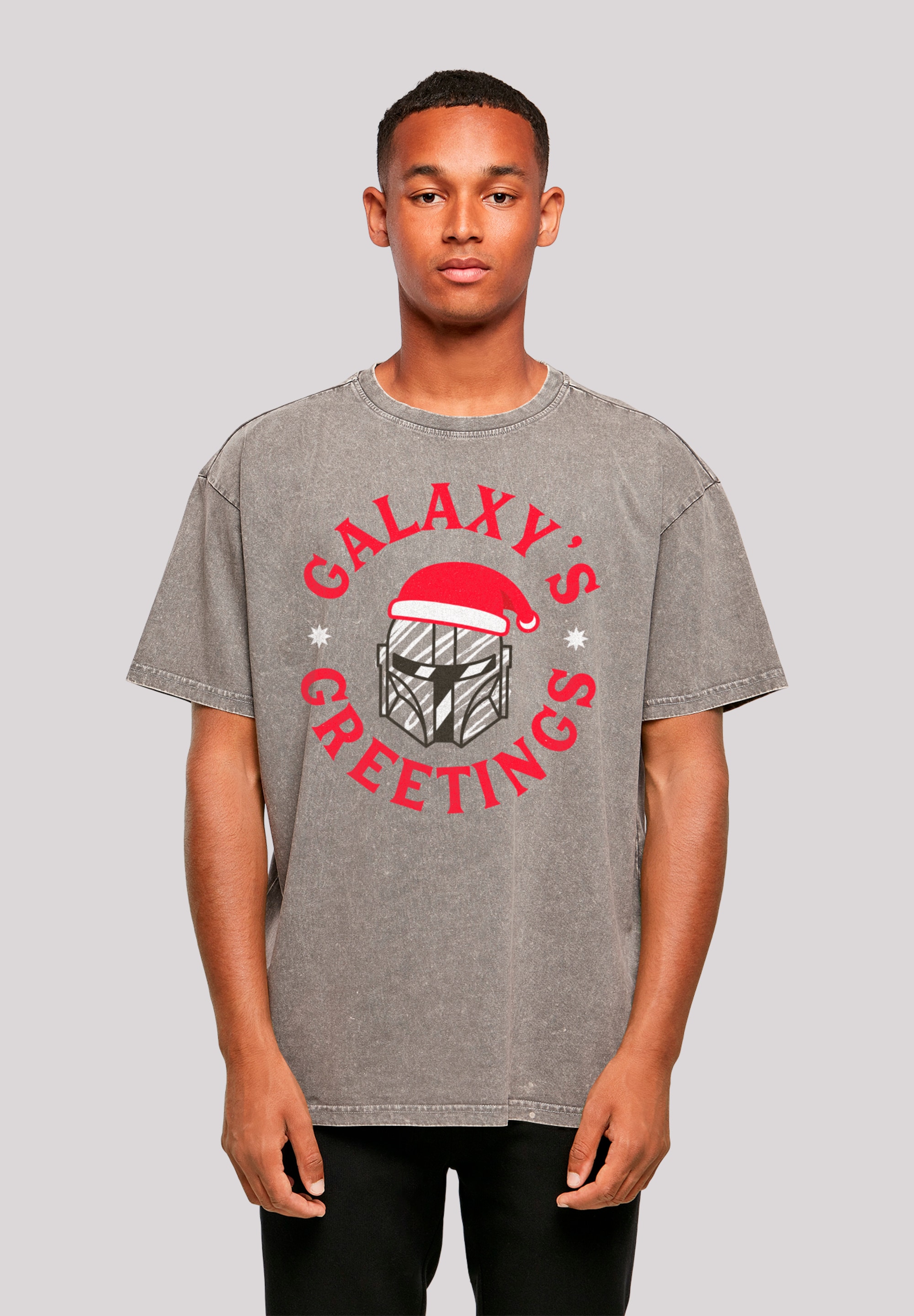 F4NT4STIC T-Shirt "Star Wars Mando Galaxy´s Greetings", Premium Qualität günstig online kaufen