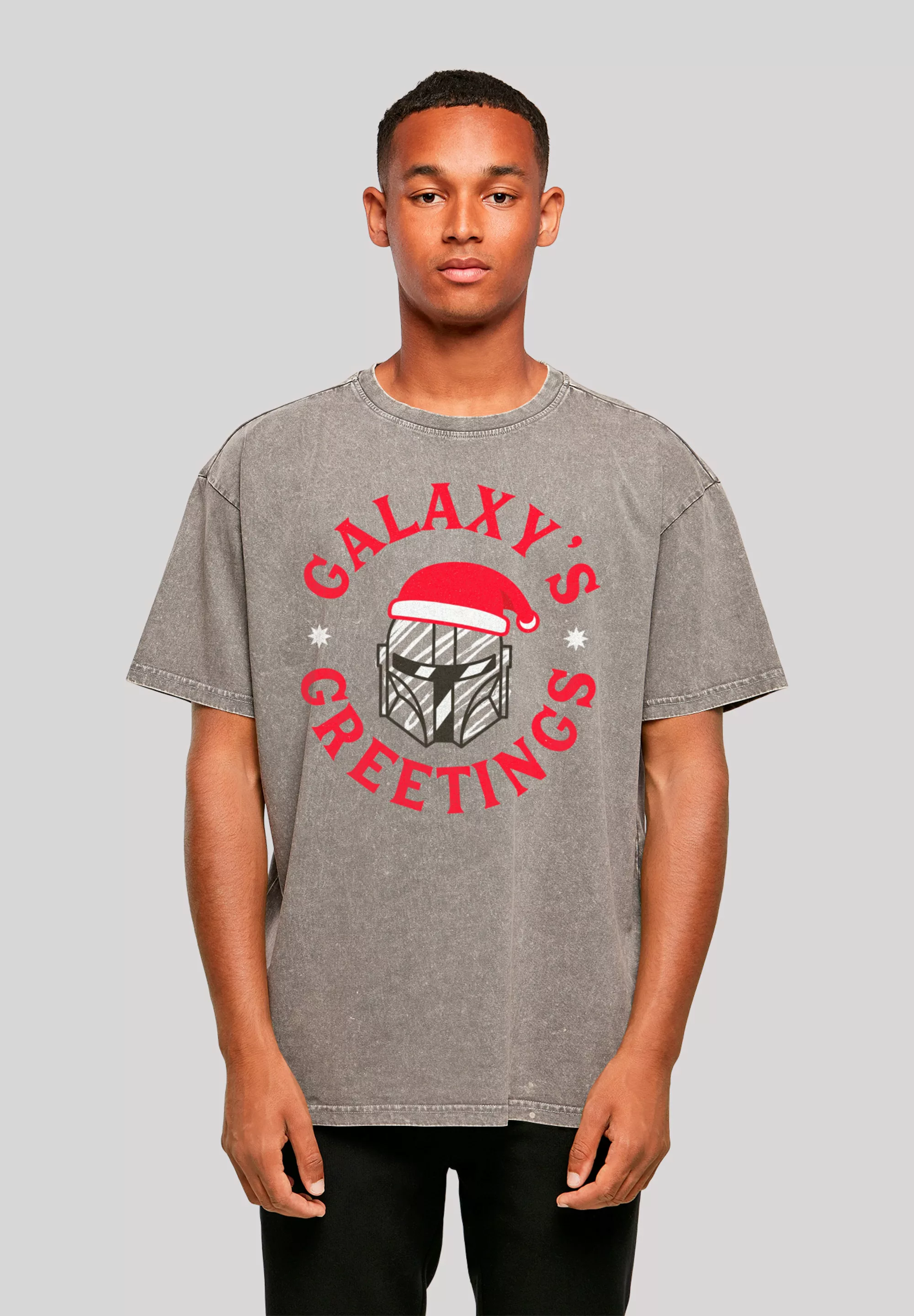 F4NT4STIC T-Shirt "Star Wars Mando Galaxy´s Greetings", Premium Qualität günstig online kaufen